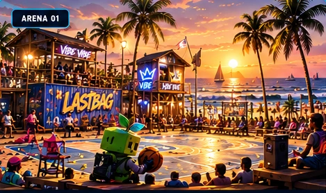 Detailed PALM COAST arena artwork